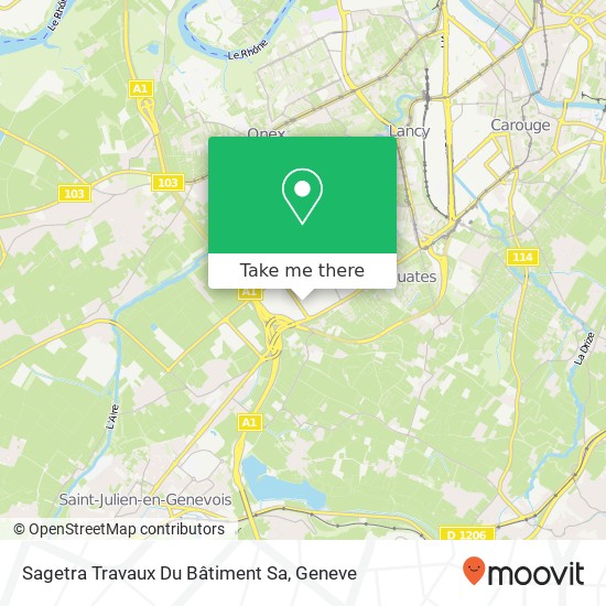 Sagetra Travaux Du Bâtiment Sa map