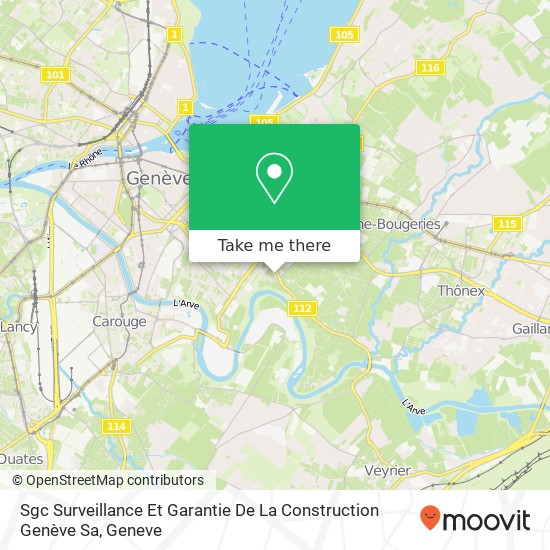 Sgc Surveillance Et Garantie De La Construction Genève Sa map