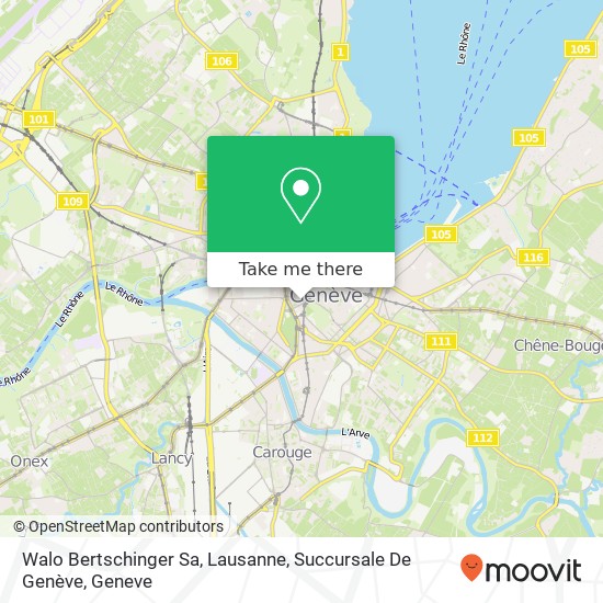 Walo Bertschinger Sa, Lausanne, Succursale De Genève map