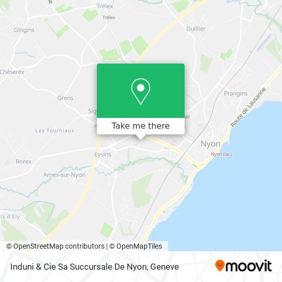 Induni & Cie Sa Succursale De Nyon map