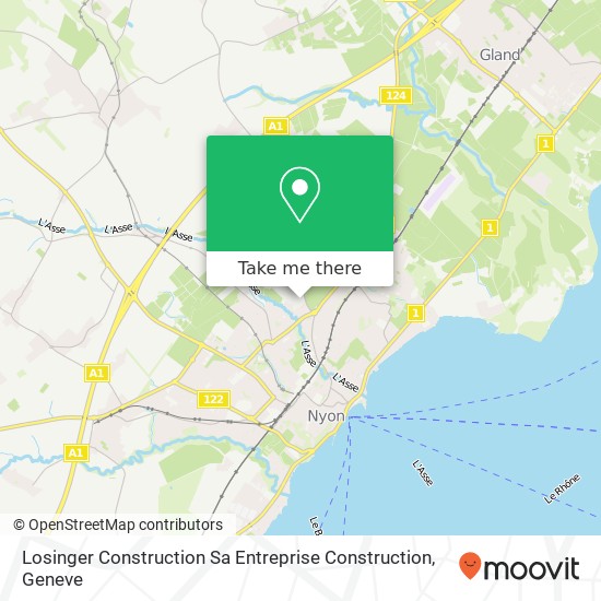 Losinger Construction Sa Entreprise Construction Karte