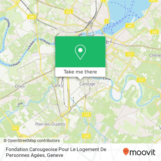 Fondation Carougeoise Pour Le Logement De Personnes Agées map