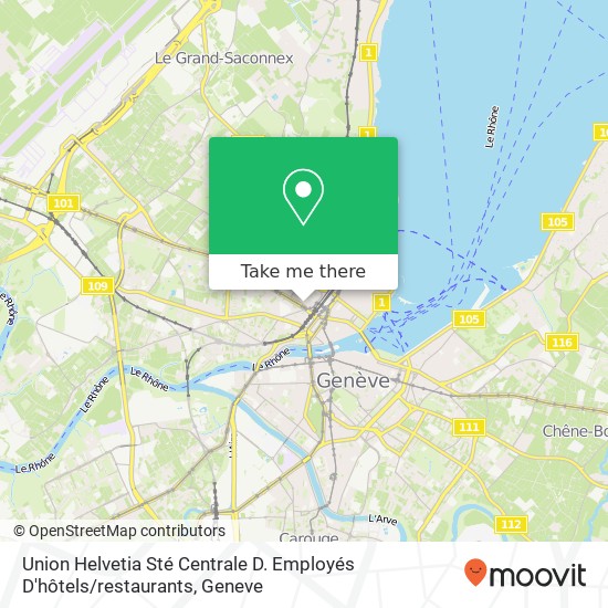 Union Helvetia Sté Centrale D. Employés D'hôtels / restaurants map