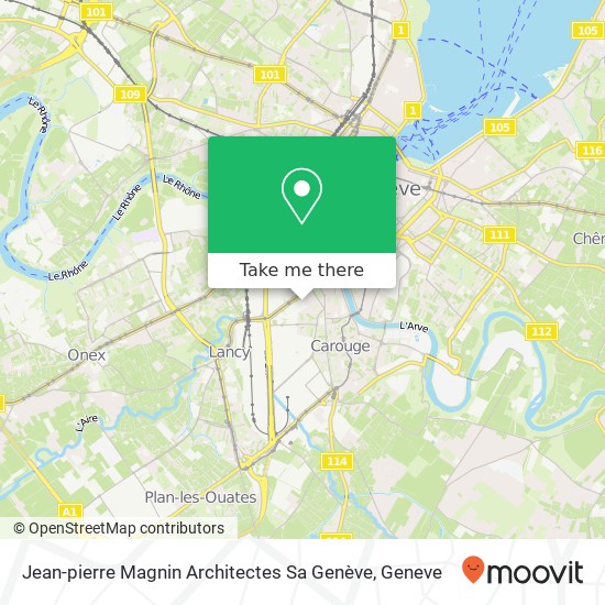 Jean-pierre Magnin Architectes Sa Genève map