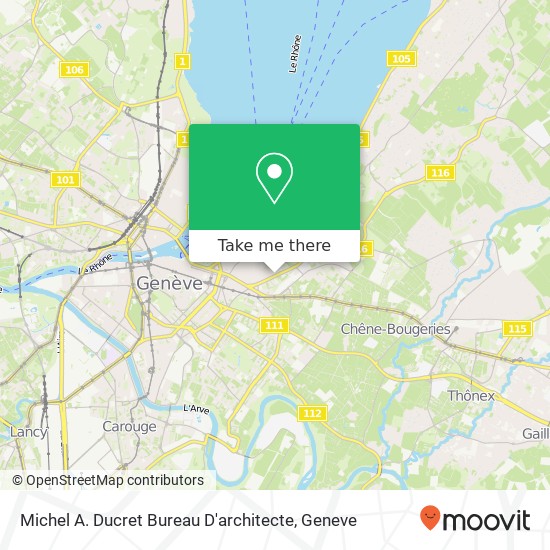 Michel A. Ducret Bureau D'architecte map