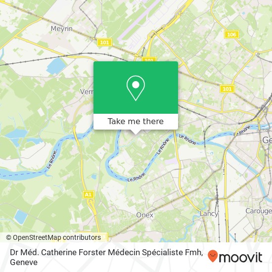 Dr Méd. Catherine Forster Médecin Spécialiste Fmh map