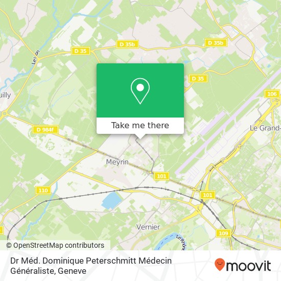 Dr Méd. Dominique Peterschmitt Médecin Généraliste map