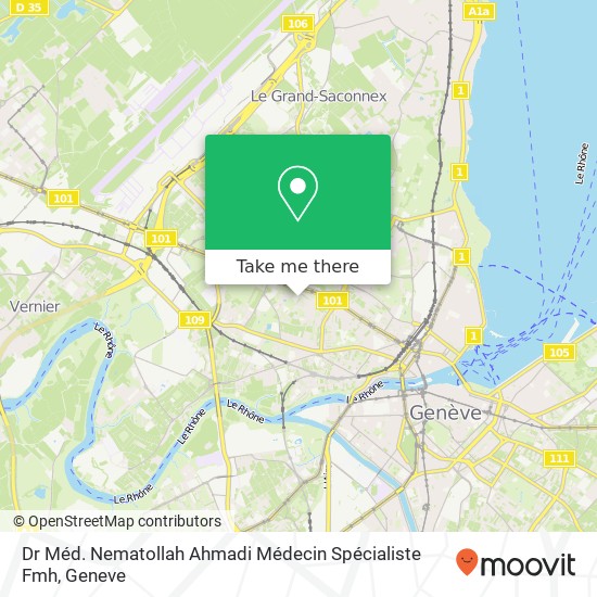 Dr Méd. Nematollah Ahmadi Médecin Spécialiste Fmh map