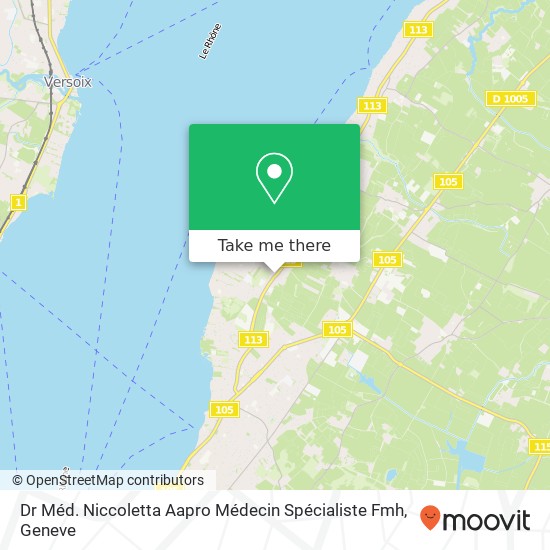 Dr Méd. Niccoletta Aapro Médecin Spécialiste Fmh map