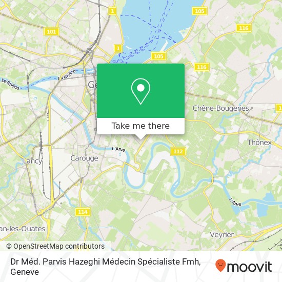 Dr Méd. Parvis Hazeghi Médecin Spécialiste Fmh map