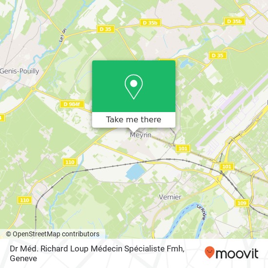 Dr Méd. Richard Loup Médecin Spécialiste Fmh map
