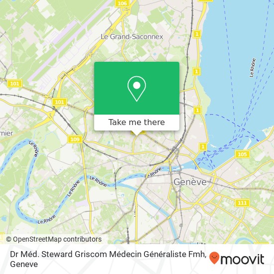 Dr Méd. Steward Griscom Médecin Généraliste Fmh map