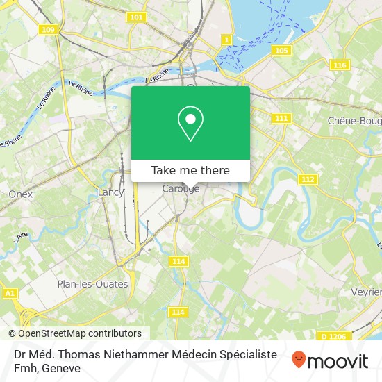 Dr Méd. Thomas Niethammer Médecin Spécialiste Fmh map