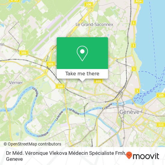 Dr Méd. Véronique Vlekova Médecin Spécialiste Fmh map