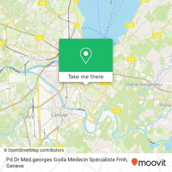 Pd Dr Méd.georges Goda Médecin Spécialiste Fmh map