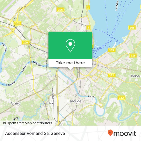 Ascenseur Romand Sa map