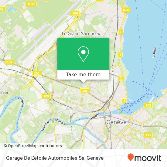 Garage De L'etoile Automobiles Sa map