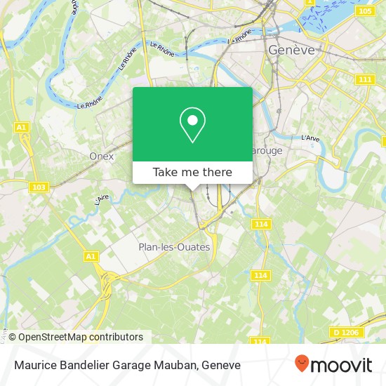 Maurice Bandelier Garage Mauban map