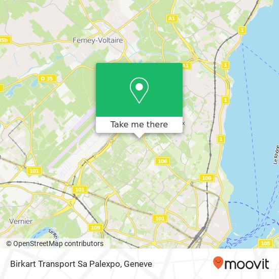 Birkart Transport Sa Palexpo map