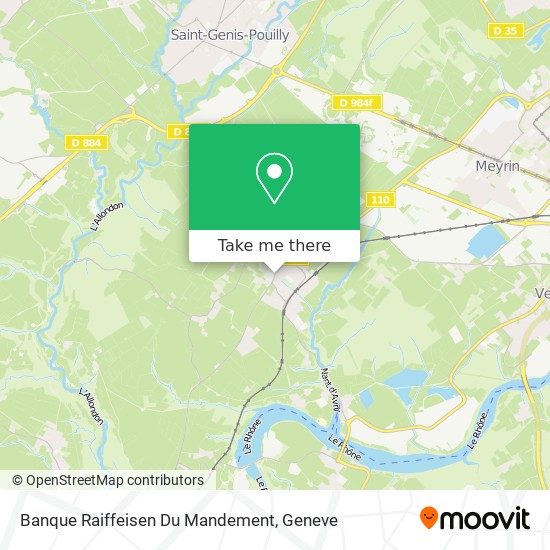 Banque Raiffeisen Du Mandement map