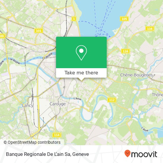Banque Regionale De L'ain Sa map