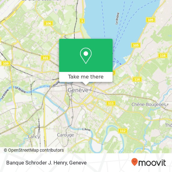 Banque Schroder J. Henry map