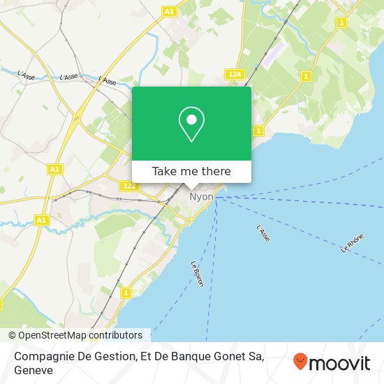 Compagnie De Gestion, Et De Banque Gonet Sa map