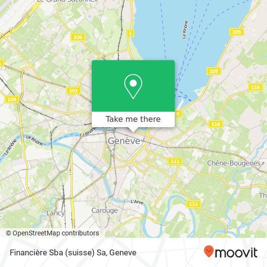 Financière Sba (suisse) Sa map