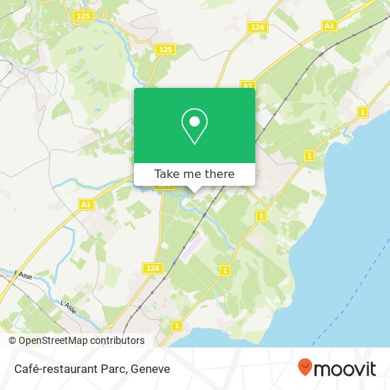 Café-restaurant Parc map