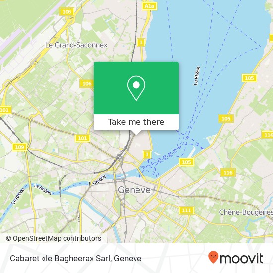 Cabaret «le Bagheera» Sarl map