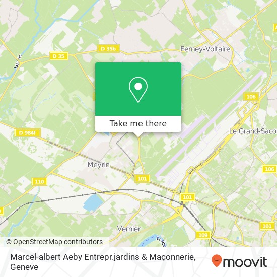 Marcel-albert Aeby Entrepr.jardins & Maçonnerie map
