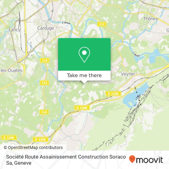 Société Route Assainissement Construction Soraco Sa map
