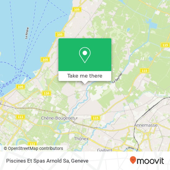 Piscines Et Spas Arnold Sa map