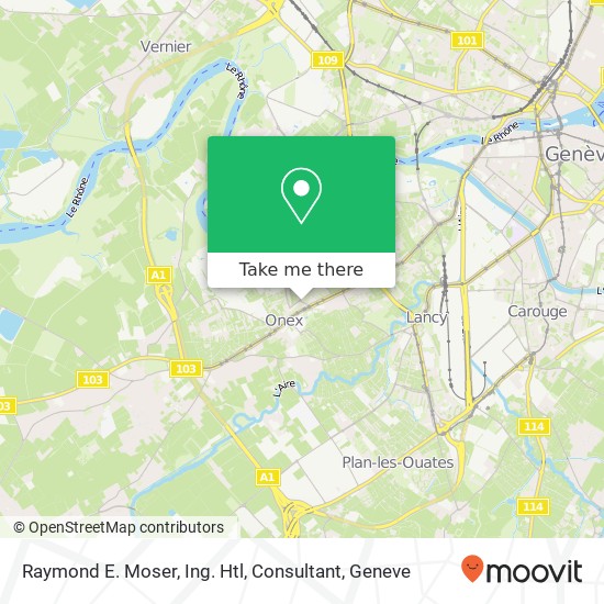 Raymond E. Moser, Ing. Htl, Consultant map