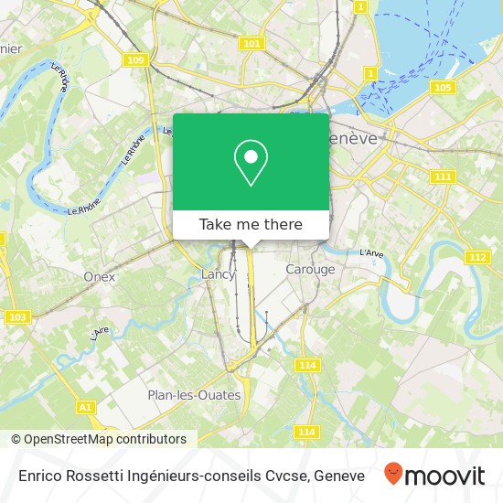Enrico Rossetti Ingénieurs-conseils Cvcse map