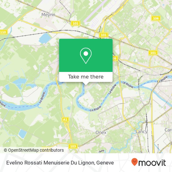 Evelino Rossati Menuiserie Du Lignon map