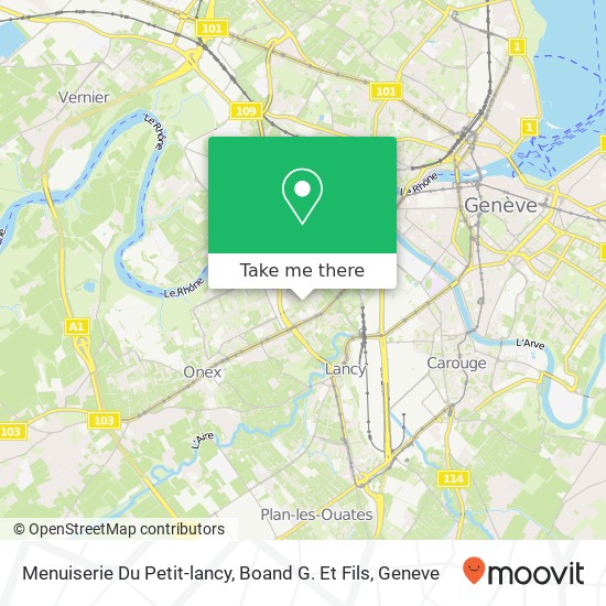 Menuiserie Du Petit-lancy, Boand G. Et Fils map