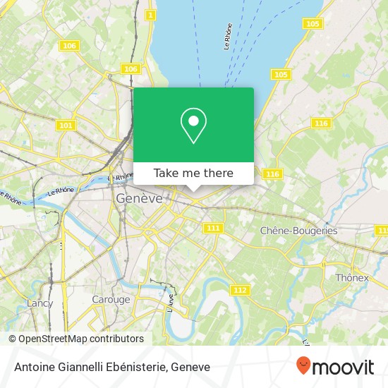 Antoine Giannelli Ebénisterie map