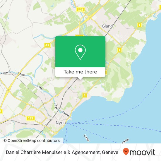Daniel Charrière Menuiserie & Agencement map