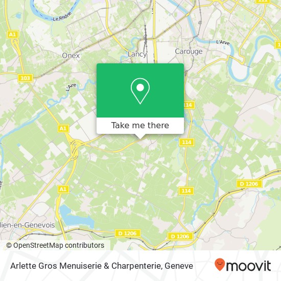 Arlette Gros Menuiserie & Charpenterie map