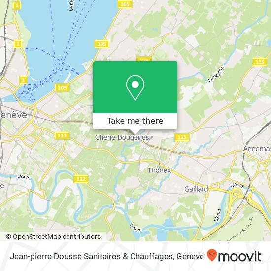 Jean-pierre Dousse Sanitaires & Chauffages map