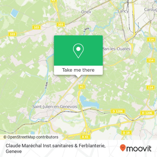 Claude Maréchal Inst.sanitaires & Ferblanterie map