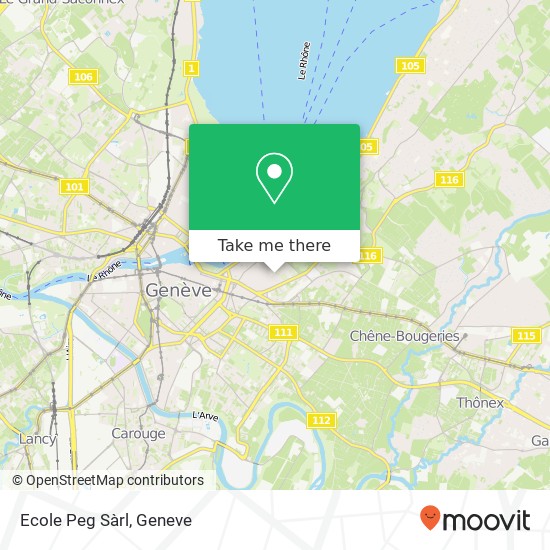 Ecole Peg Sàrl map