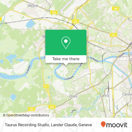 Taurus Recording Studio, Lander Claude map