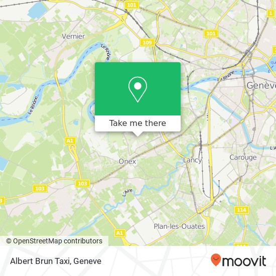 Albert Brun Taxi map