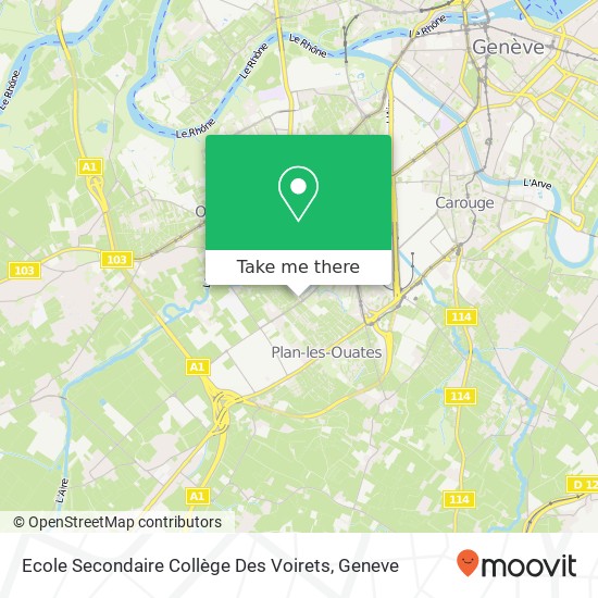 Ecole Secondaire Collège Des Voirets map