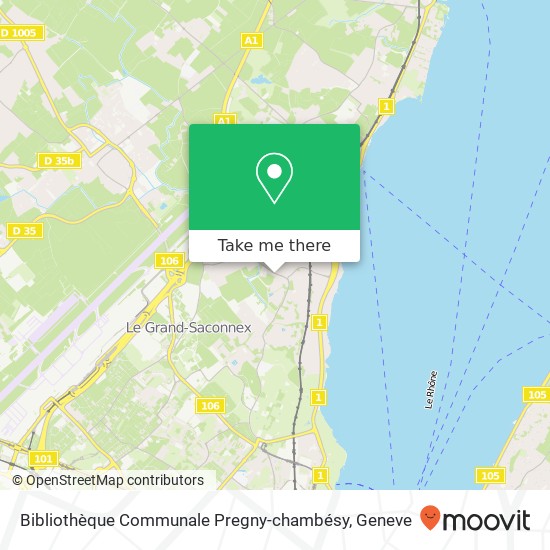 Bibliothèque Communale Pregny-chambésy Karte