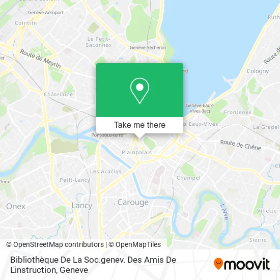 Bibliothèque De La Soc.genev. Des Amis De L'instruction map