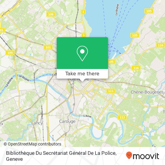 Bibliothèque Du Secrétariat Général De La Police map