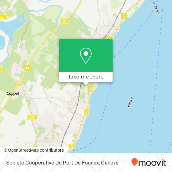 Société Coopérative Du Port De Founex Karte